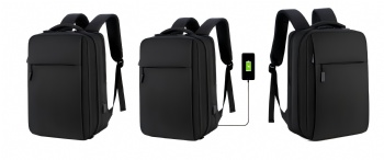 Laptop Backpack with USB Charging Cable